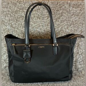 Tumi Voyageur Bailey Business Tote Bag 125085-1041 Black Gold